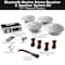 Pyle Pyle Marine Radio Receiver Speaker Set, 12V Bluetooth, Waterproof, 4 Speakers, Remote, White PLMRKT38W - alternate 8